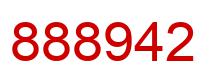 Number 888942 red image