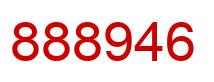 Number 888946 red image