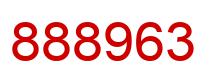 Number 888963 red image