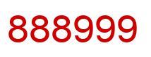 Number 888999 red image