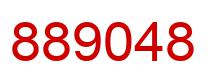 Number 889048 red image