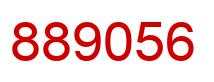 Number 889056 red image
