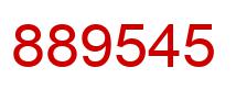 Number 889545 red image