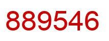Number 889546 red image