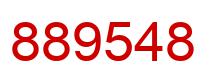 Number 889548 red image