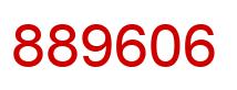 Number 889606 red image