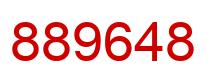Number 889648 red image