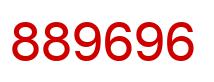 Number 889696 red image