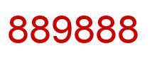 Number 889888 red image