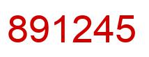 Number 891245 red image