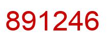 Number 891246 red image