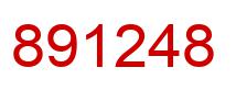 Number 891248 red image