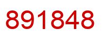Number 891848 red image