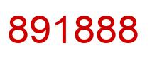 Number 891888 red image
