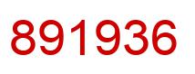 Number 891936 red image