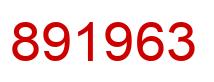 Número 891963 imagen rojo