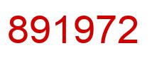 Number 891972 red image