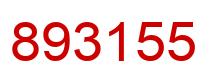 Number 893155 red image