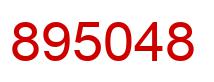 Number 895048 red image