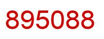 Number 895088 red image