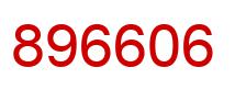 Number 896606 red image