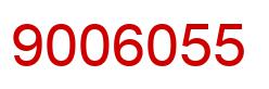 Number 9006055 red image