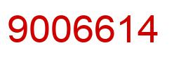 Number 9006614 red image