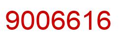 Number 9006616 red image