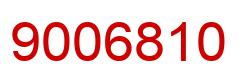 Number 9006810 red image