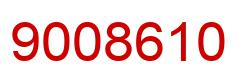 Number 9008610 red image
