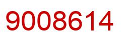 Number 9008614 red image