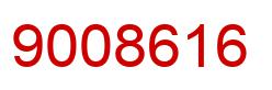 Number 9008616 red image