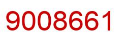 Number 9008661 red image