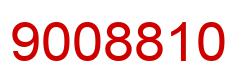 Number 9008810 red image