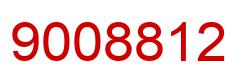 Number 9008812 red image