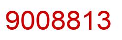 Number 9008813 red image