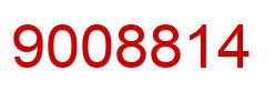Number 9008814 red image