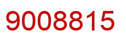Number 9008815 red image