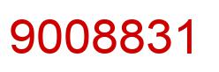 Number 9008831 red image