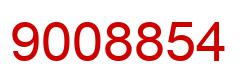 Number 9008854 red image