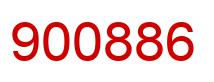 Number 900886 red image