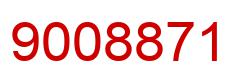 Number 9008871 red image