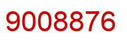 Number 9008876 red image