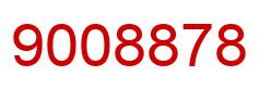 Number 9008878 red image
