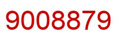 Number 9008879 red image