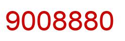 Number 9008880 red image