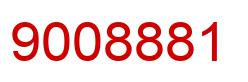 Number 9008881 red image