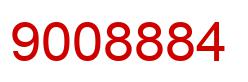Number 9008884 red image