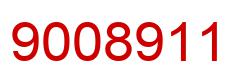Number 9008911 red image