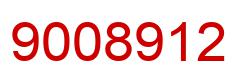 Number 9008912 red image
